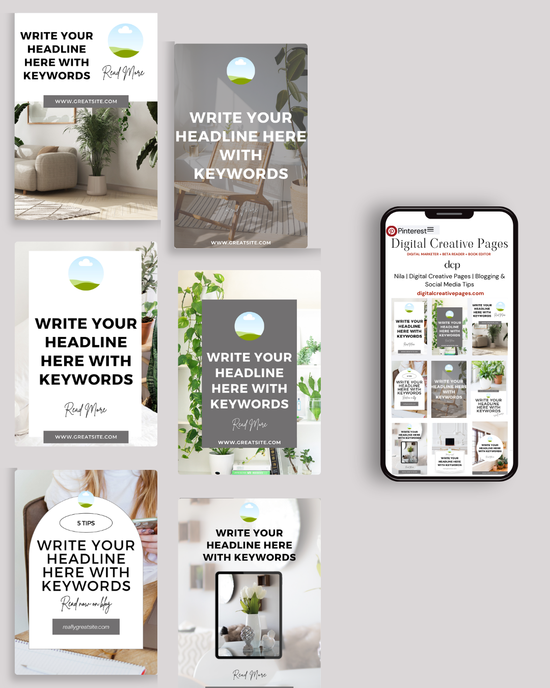 Pinterest templates