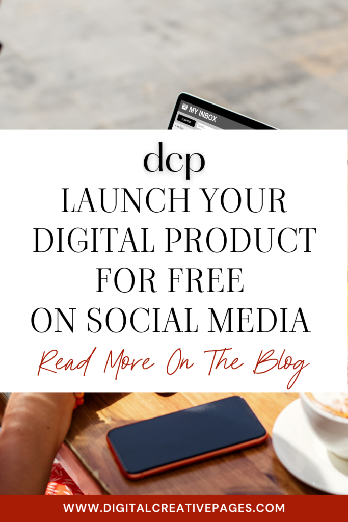 launch your digital product for free on social media