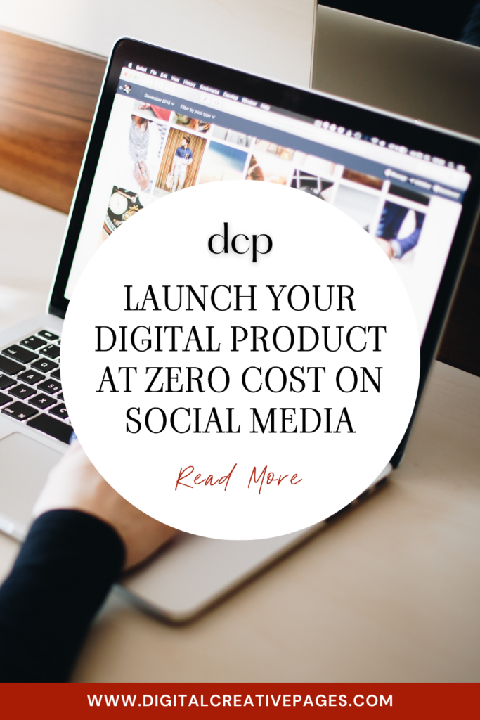 launch your digital product for free on social media