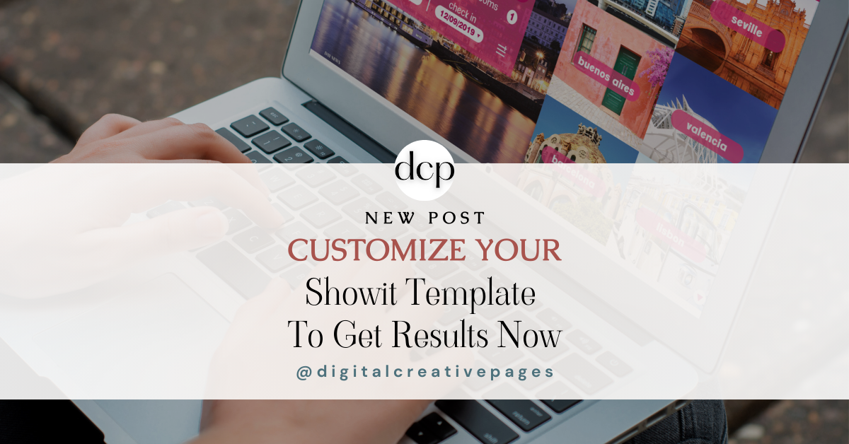 Customize your showit template to get results now