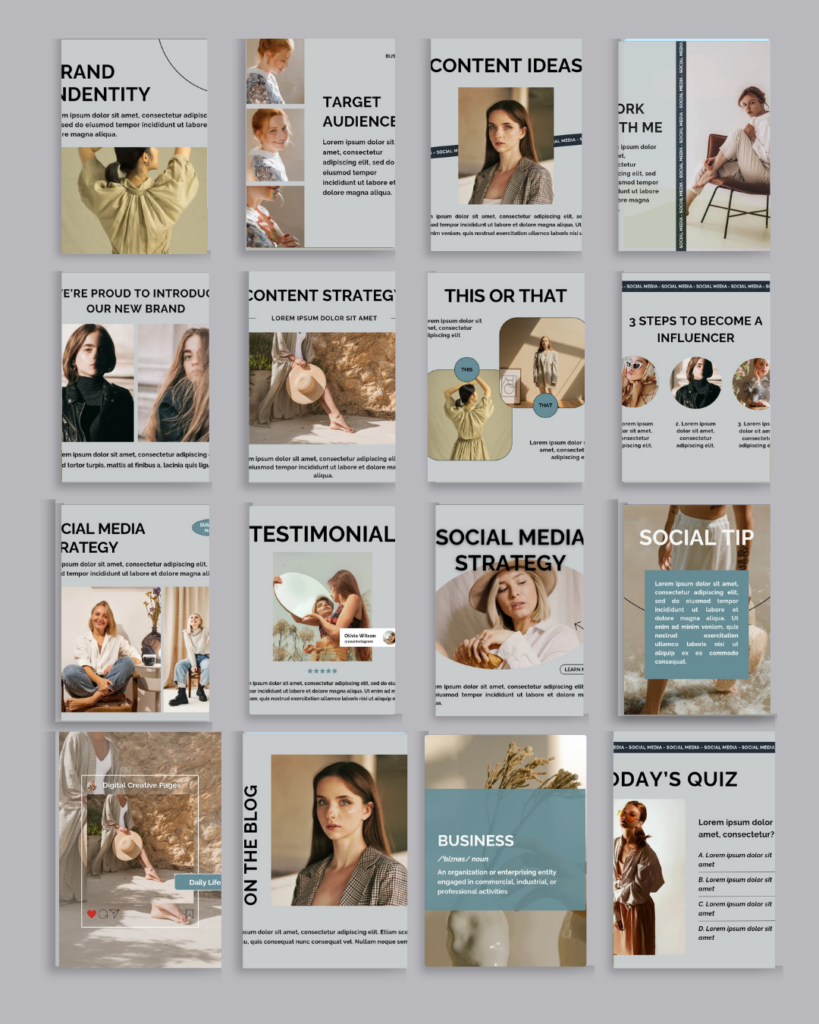 digital product - social media marketing template