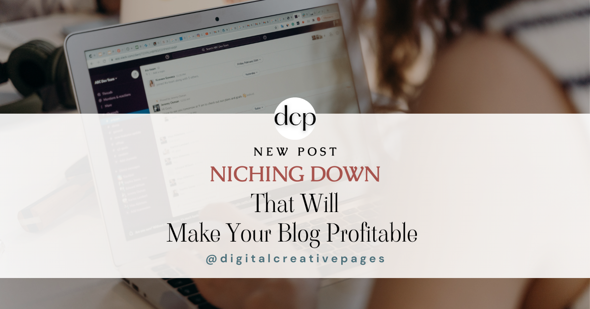 Niching down that will make your blog profitable