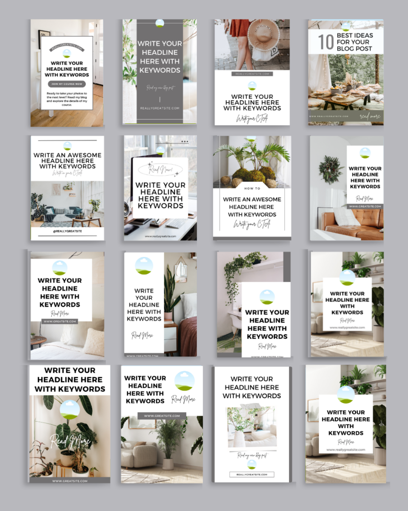 digital products - pinterest pin template