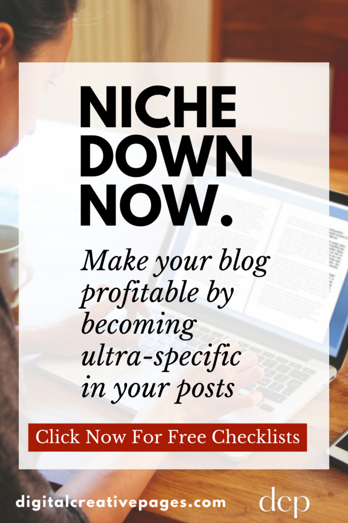 niching down that will make your blog profitable now