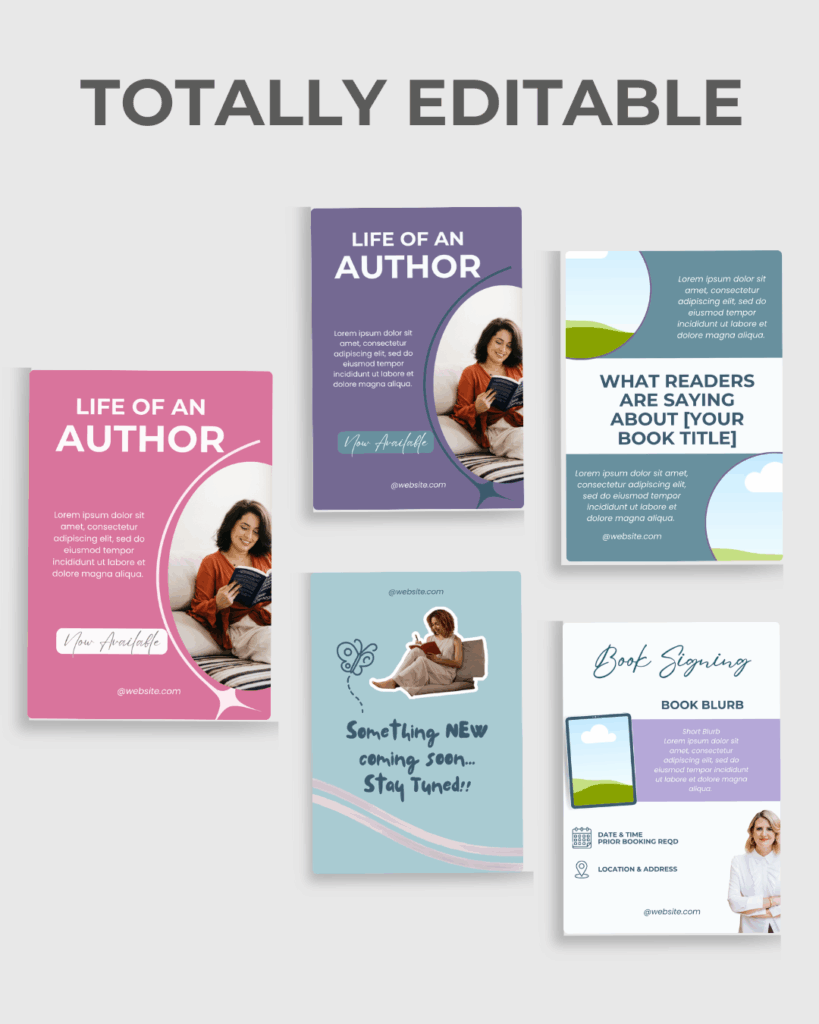 Author Book Engagement Templates